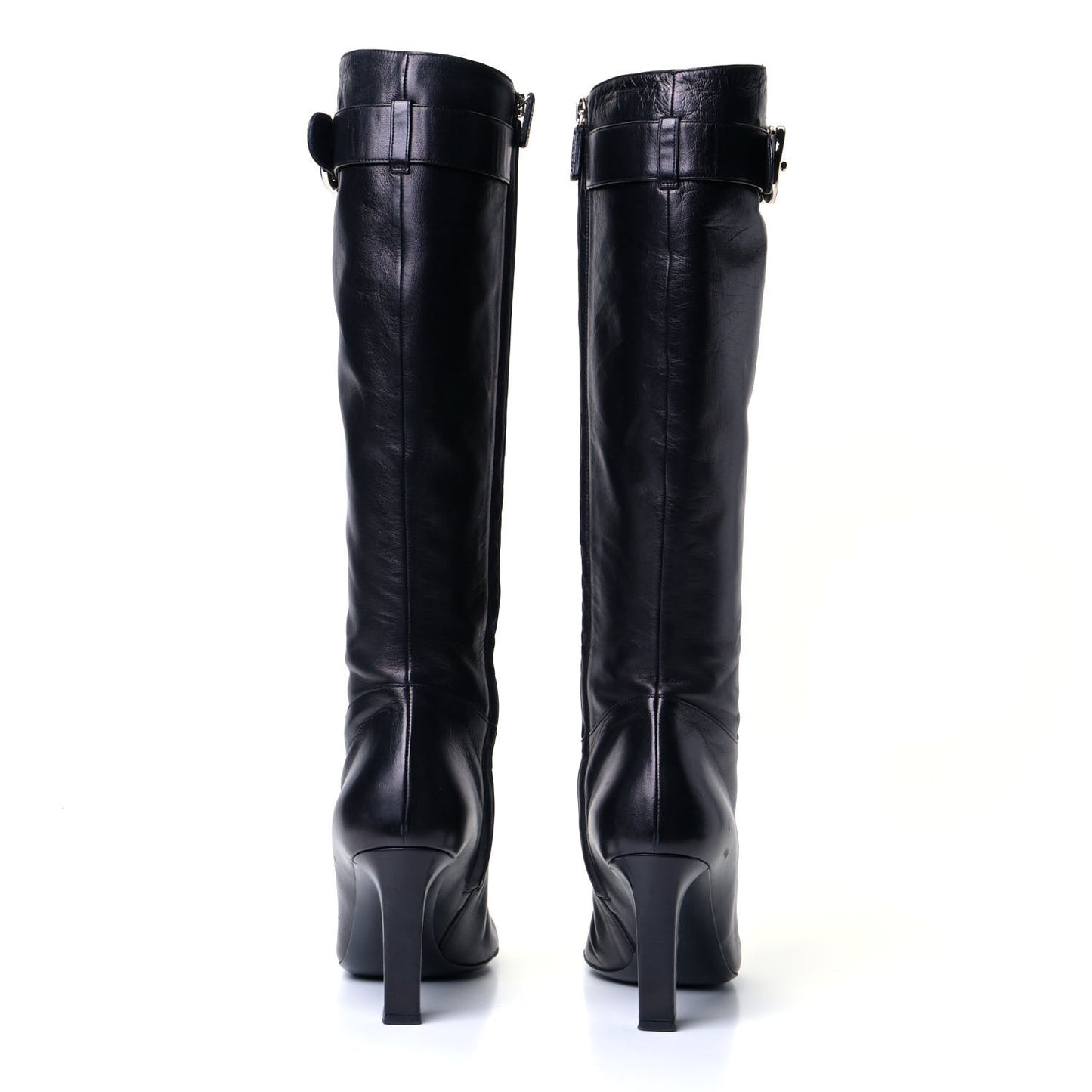 Calfskin Interlocking G Sachalin Riding Boots 37 Black