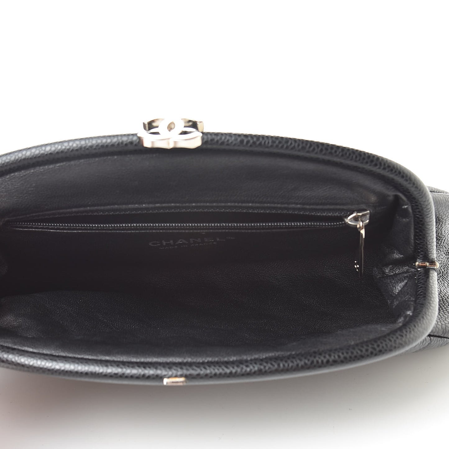Caviar Quilted Timeless Clutch Black