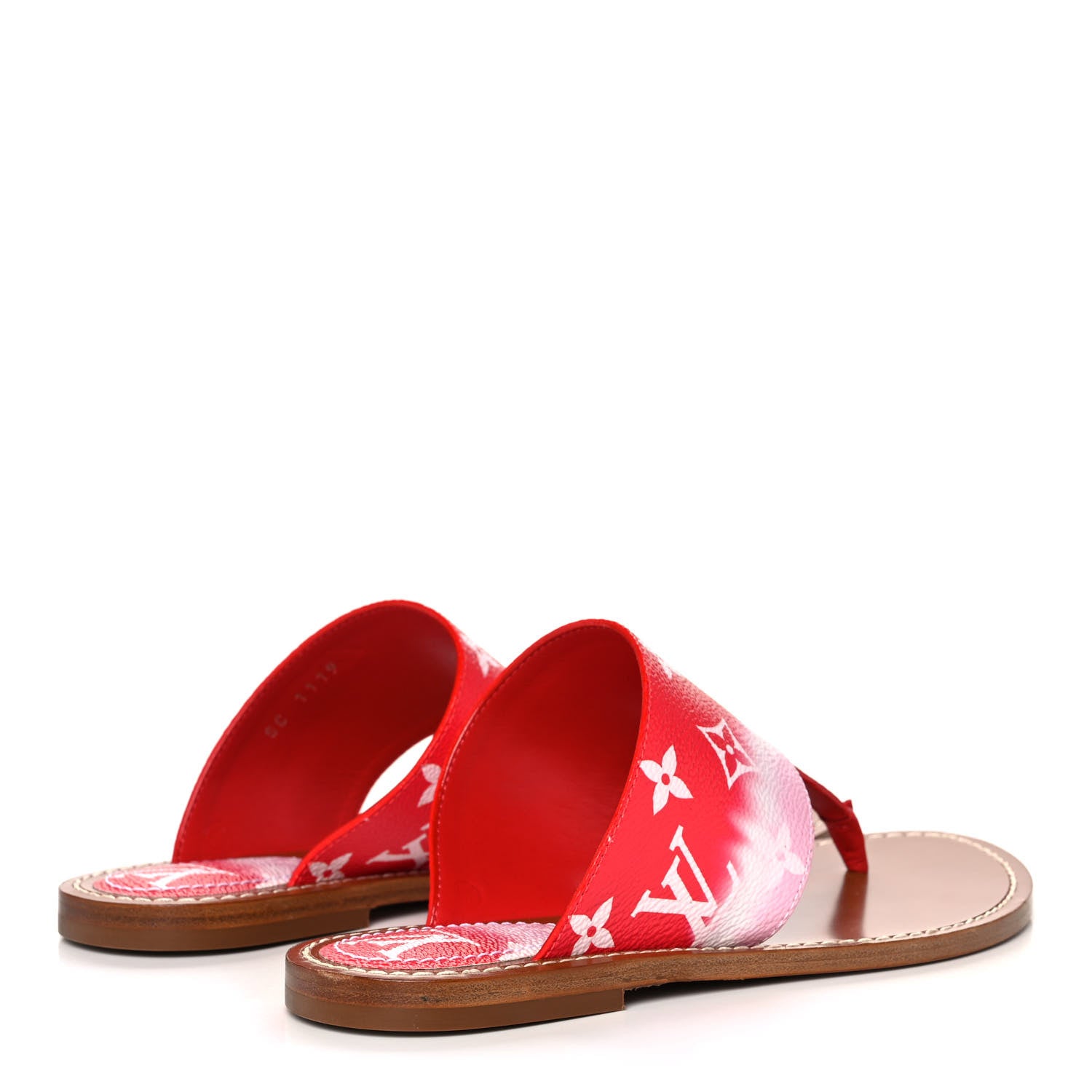 Louis Vuitton Monogram Escale Palma Sandals 36 Rouge 4 of 9