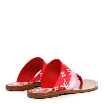 Louis Vuitton Monogram Escale Palma Sandals 36 Rouge 4 of 9