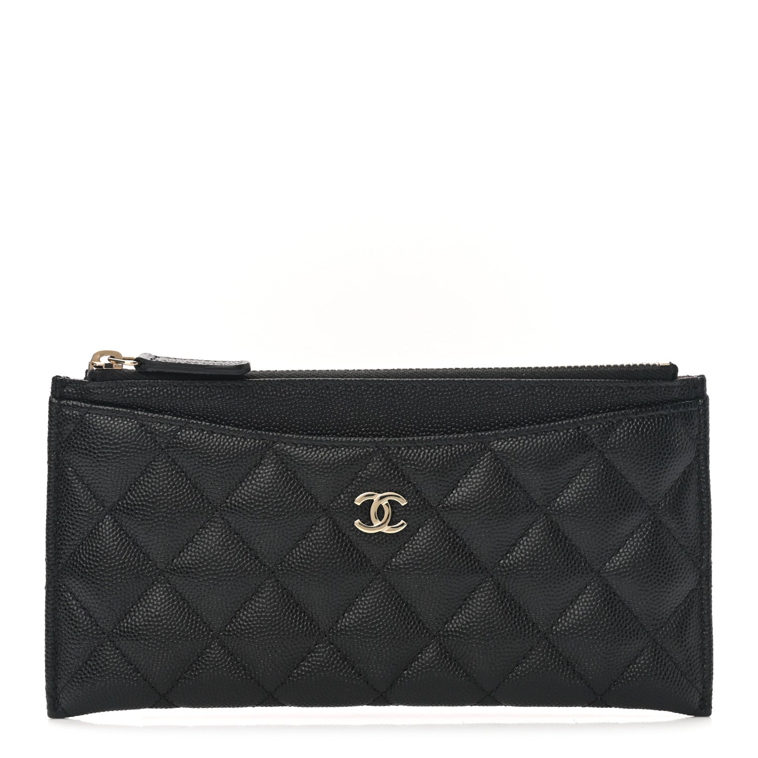 Chanel Caviar Quilted Classic Zip Pouch Black 1 of 8