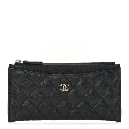 Chanel Caviar Quilted Classic Zip Pouch Black 1 of 8