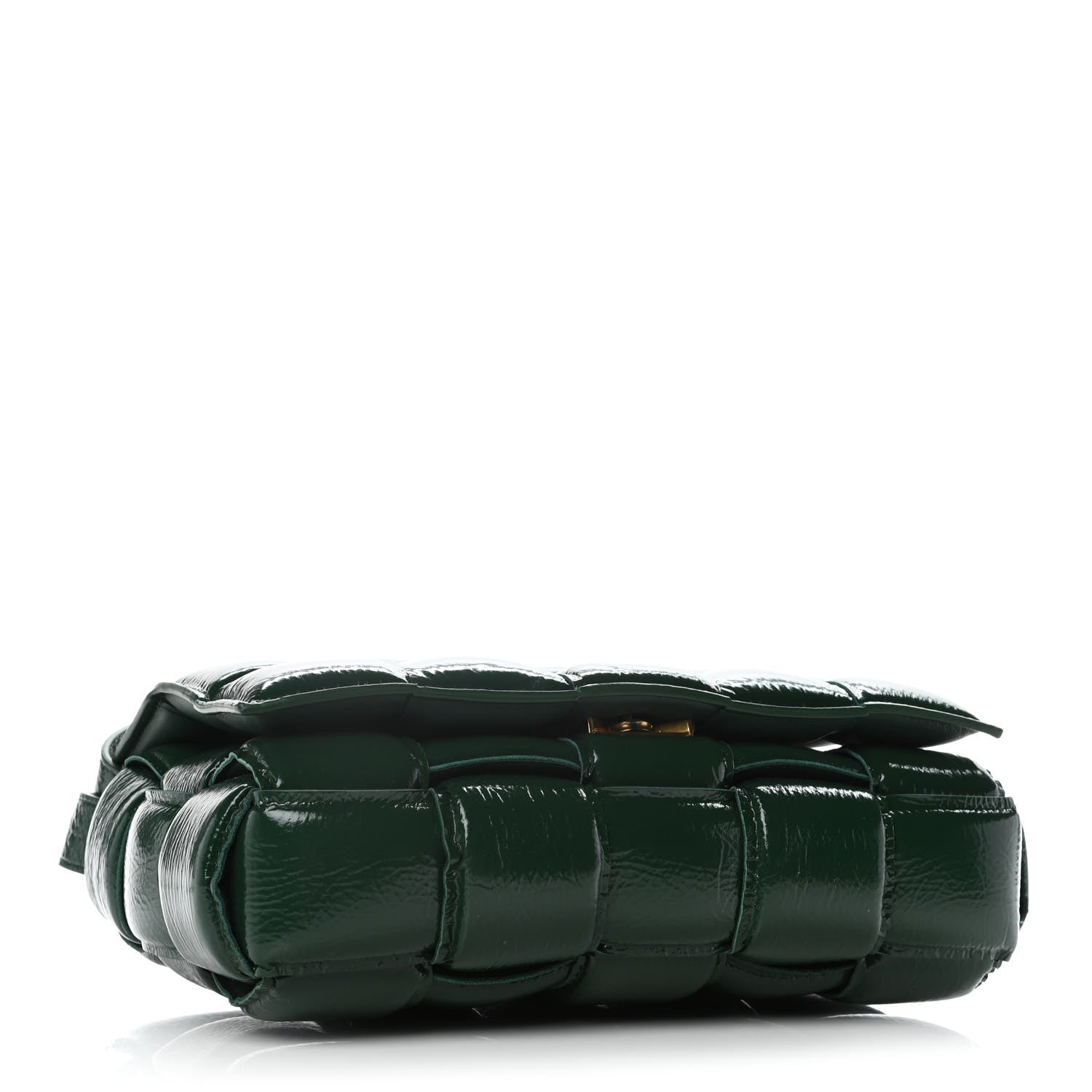 Bottega Veneta Textured Deerskin Maxi Intrecciato Padded Cassette Crossbody Bag Raintree 4 of 11