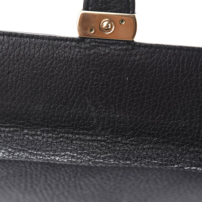 Gucci Dollar Calfskin Interlocking G Chain Wallet Black 8 of 12