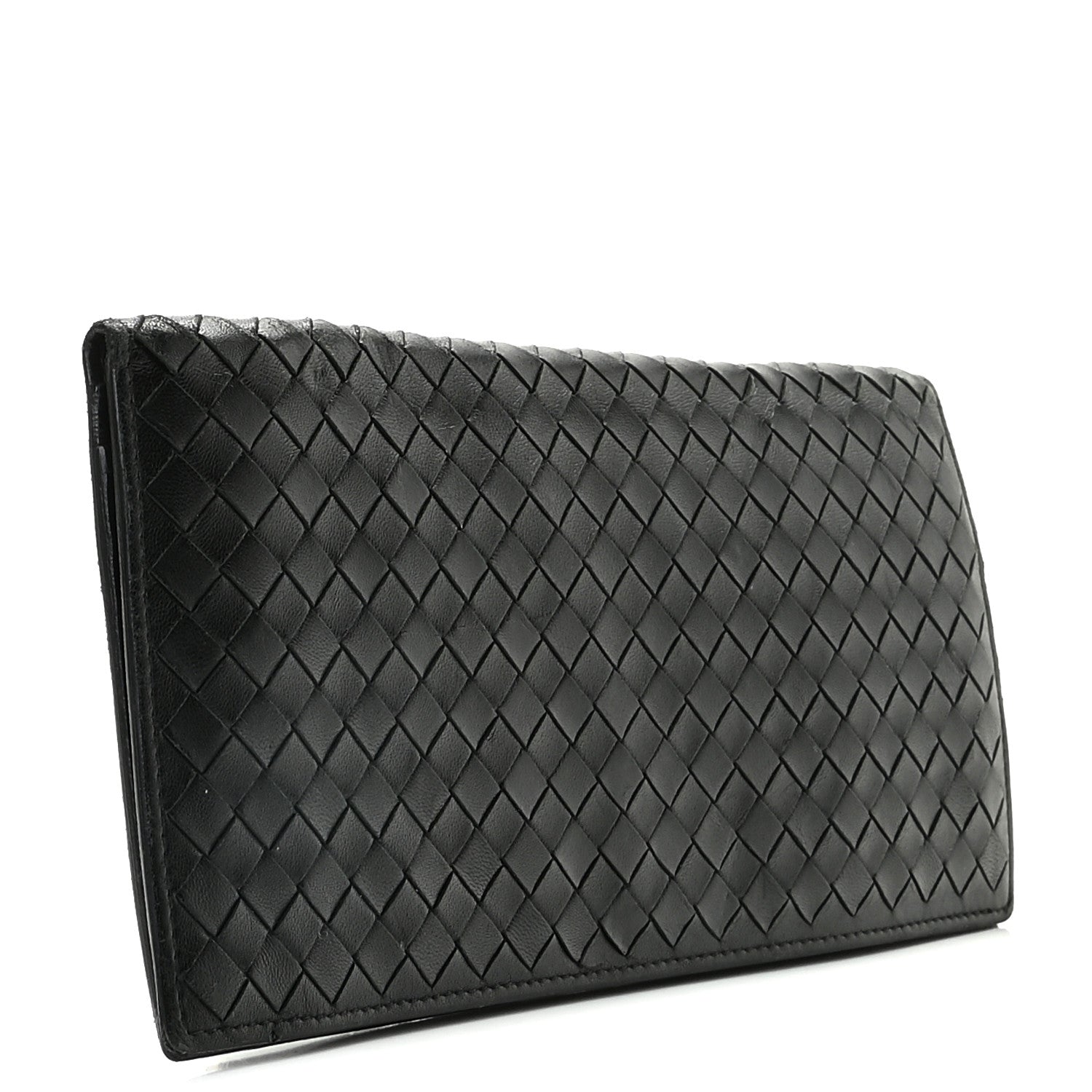 Bottega Veneta Nappa Intrecciato Long Bifold Wallet Black 3 of 13