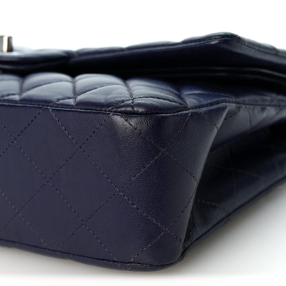 Chanel Lambskin Quilted Medium Double Flap Dark Purple 10 of 10