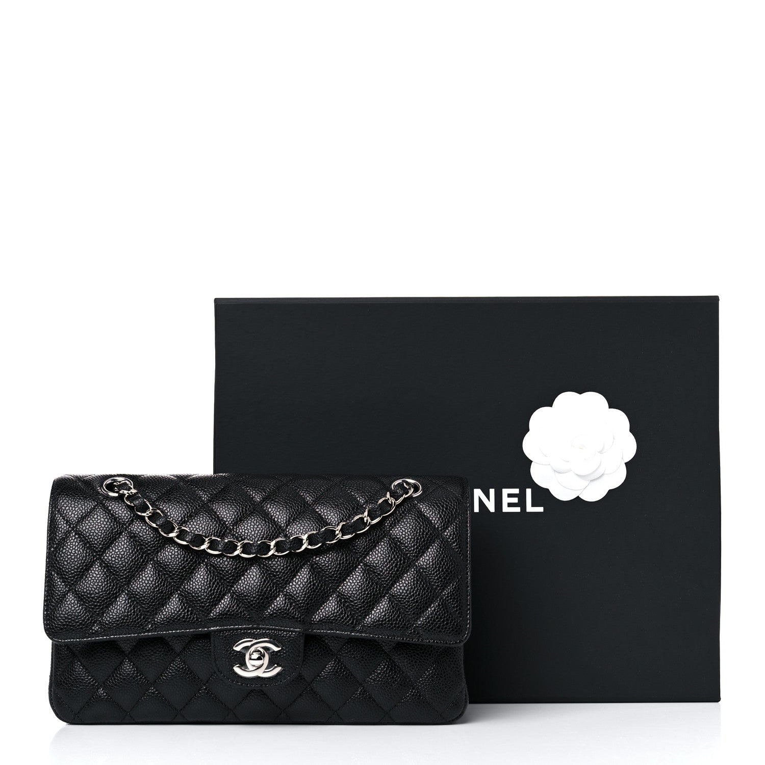 Chanel Caviar Quilted Medium Double Flap Black 10 of 10