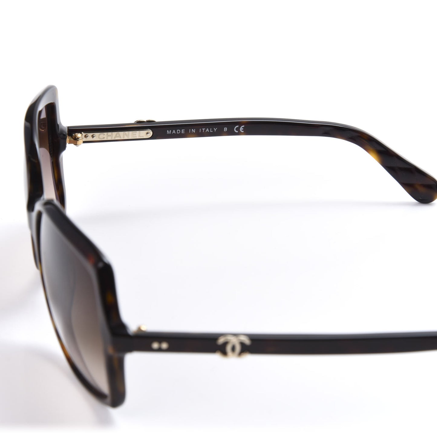 Square CC Logo Sunglasses 5245 Tortoise