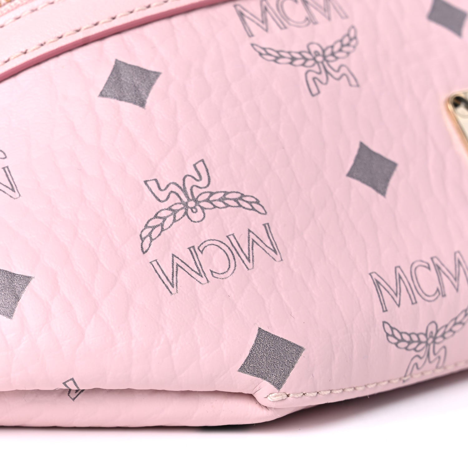 MCM Visetos Small Fusten Belt Bag Powder Pink 7 of 8