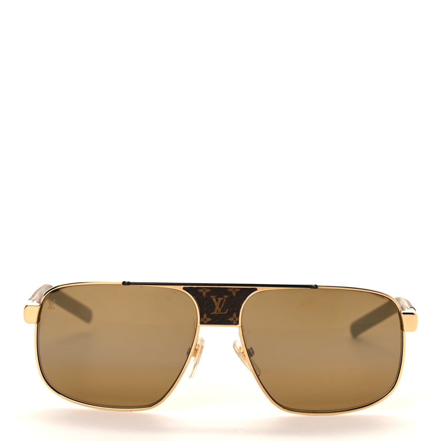 Louis Vuitton Monogram Pacific Sunglasses Z2338W Gold 1009045