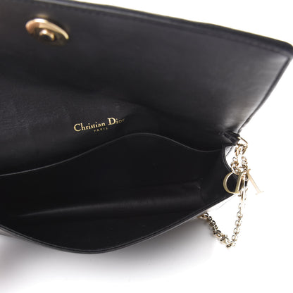 Christian Dior Lambskin Cannage Lady Dior Chain Wallet Black 4 of 13