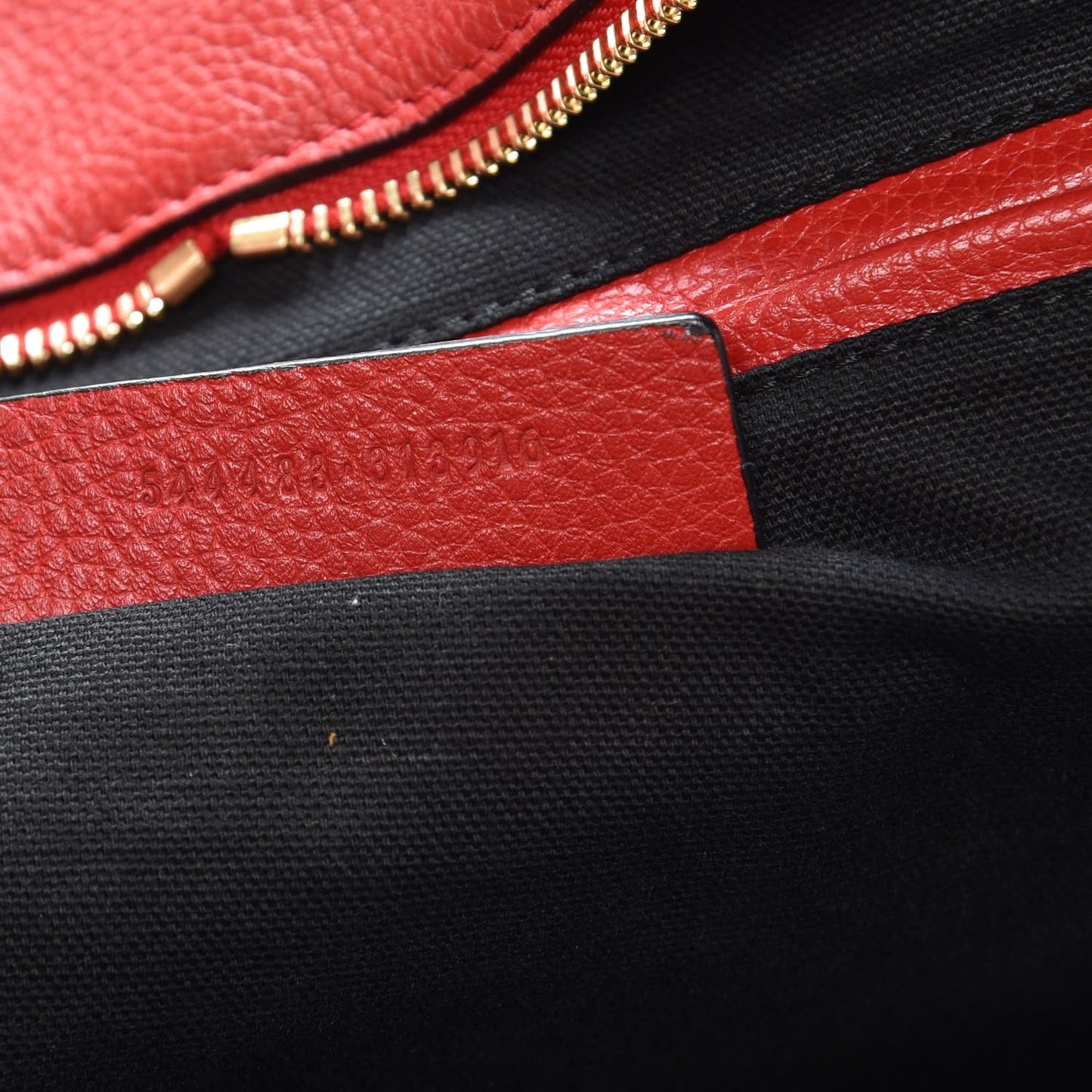 Calfskin Large Skull Padlock Zip Around Tote Red
