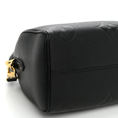 Louis Vuitton Empreinte Monogram Giant Speedy Bandouliere 25 Black 8 of 9