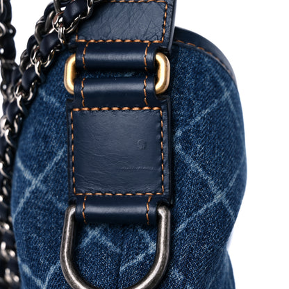 Chanel Denim Calfskin Small Gabrielle Hobo Blue 12 of 12