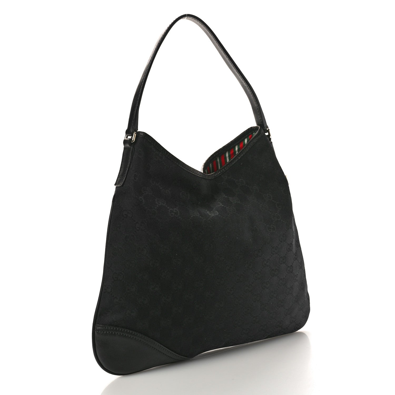 Gucci Monogram Medium New Britt Hobo Black 3 of 10