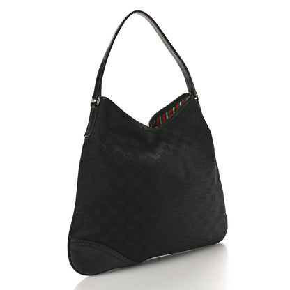 Gucci Monogram Medium New Britt Hobo Black 3 of 10