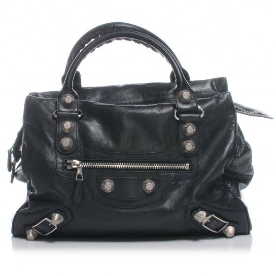 Balenciaga Agneau Giant 21 Silver Hardware Mid Day Black 2 of 9