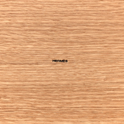 Hermes Natural Oak Wood Hunter Cowhide Medium Etriviere Tray Natural Ebene 5 of 7
