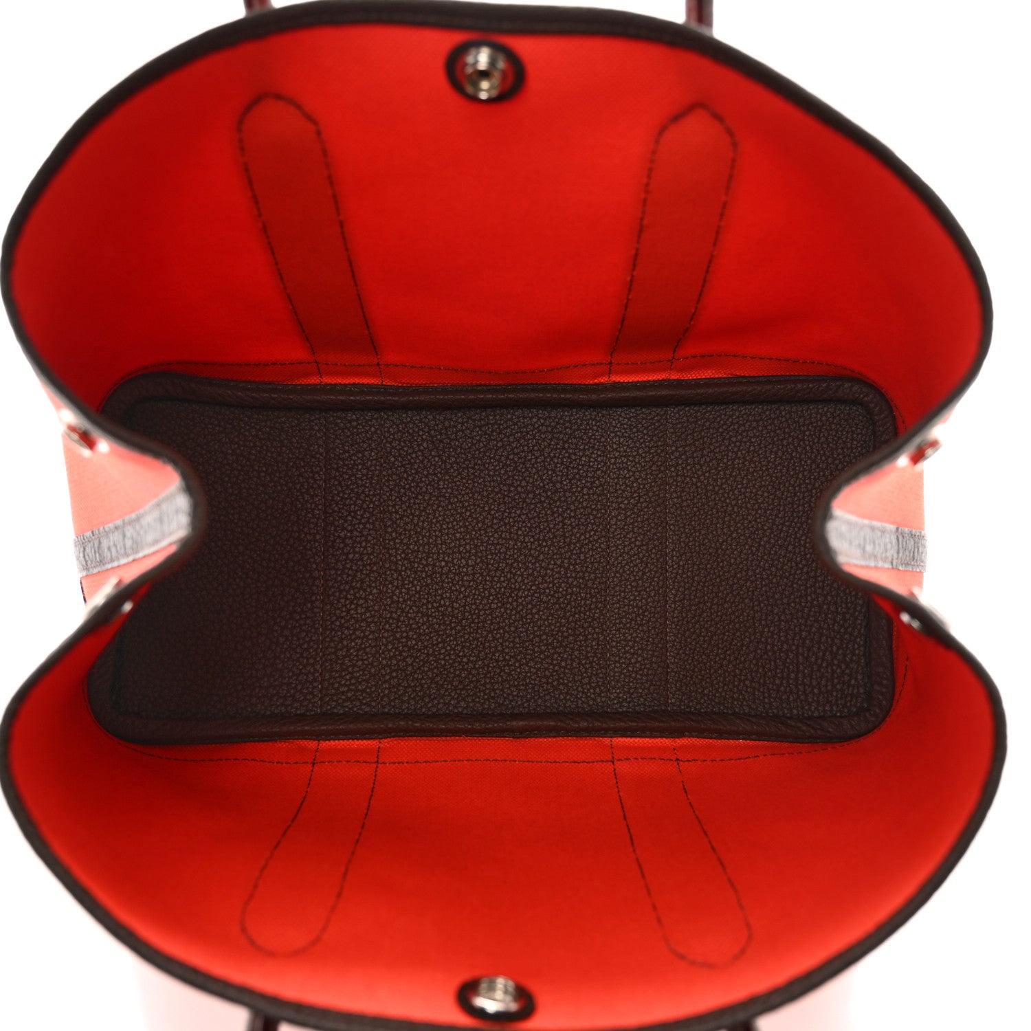 Hermes Toile Militaire Vache Country Garden Party 30 TPM Orange Mecano Chocolate 5 of 9