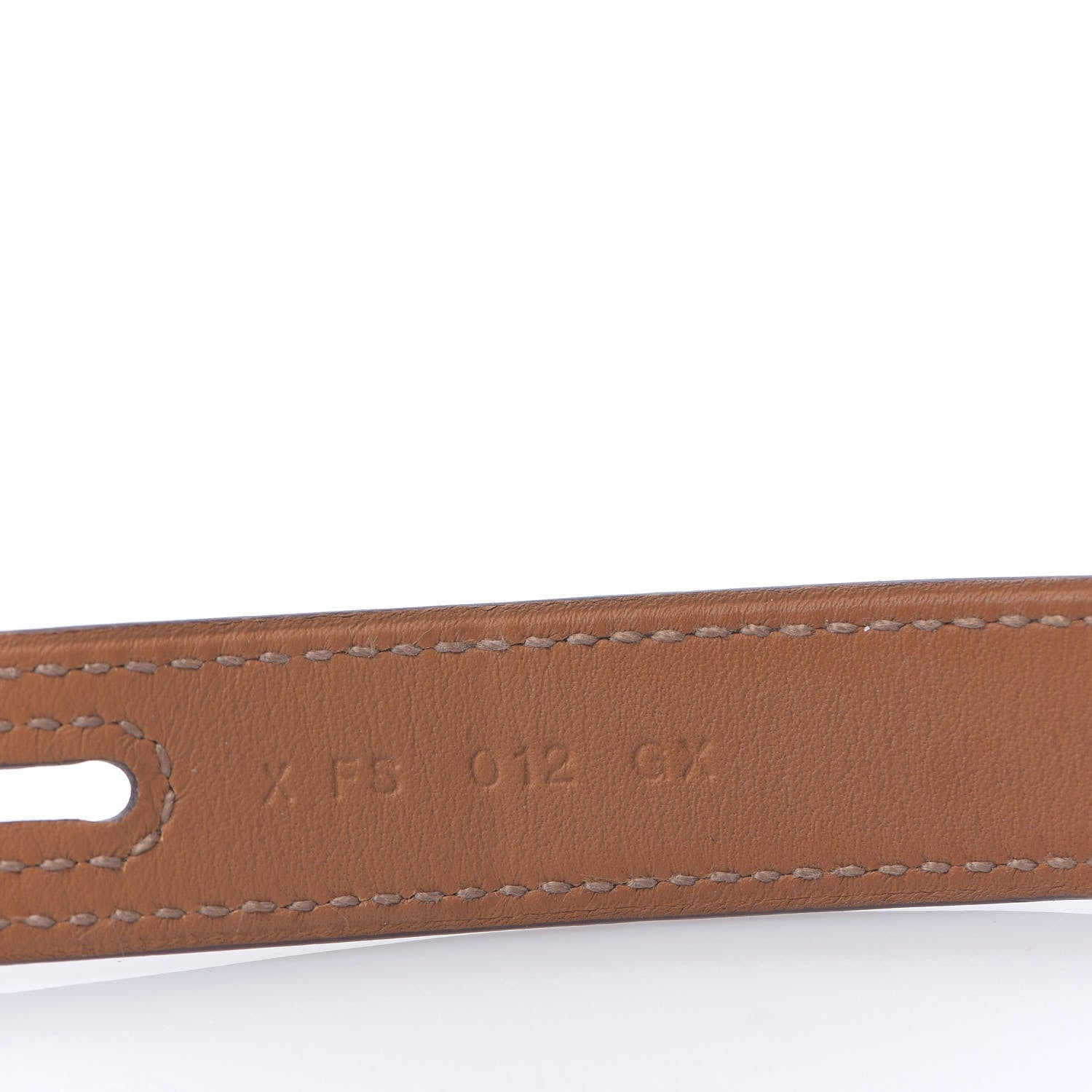 Hermes Barenia Curiosite Double Wrap Bracelet T2 Fauve 3 of 7