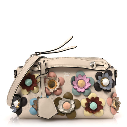 Fendi Vitello Dolce Flowerland Studded Mini By The Way Boston Bag Camelia Multicolor 2 of 23