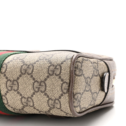 Gucci GG Supreme Monogram Web Small Ophidia Belt Bag 95 38 Dark Brown 10 of 10