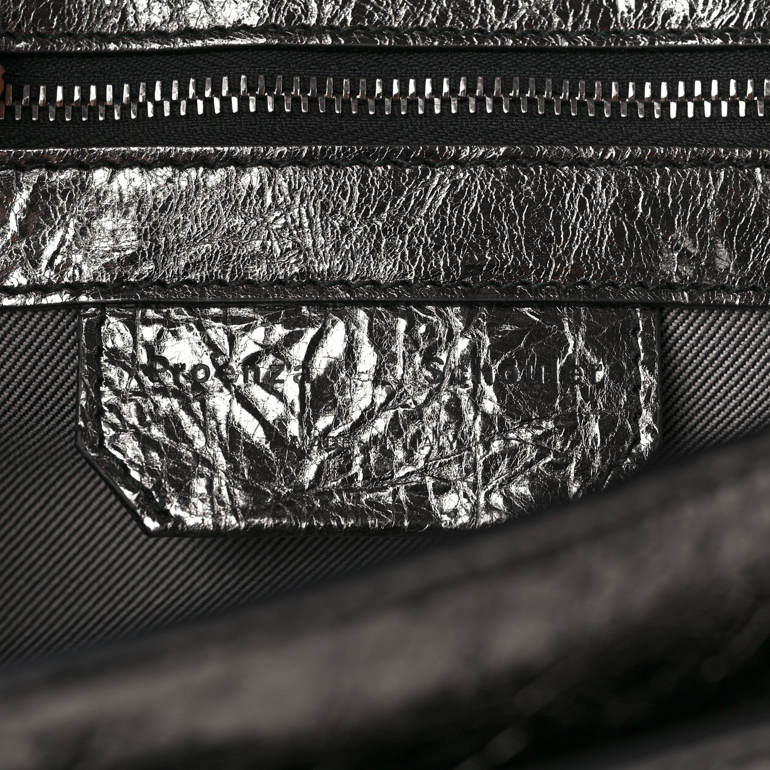 Proenza Schouler Metallic Lambskin Tiny PS1 Satchel Silver 6 of 8
