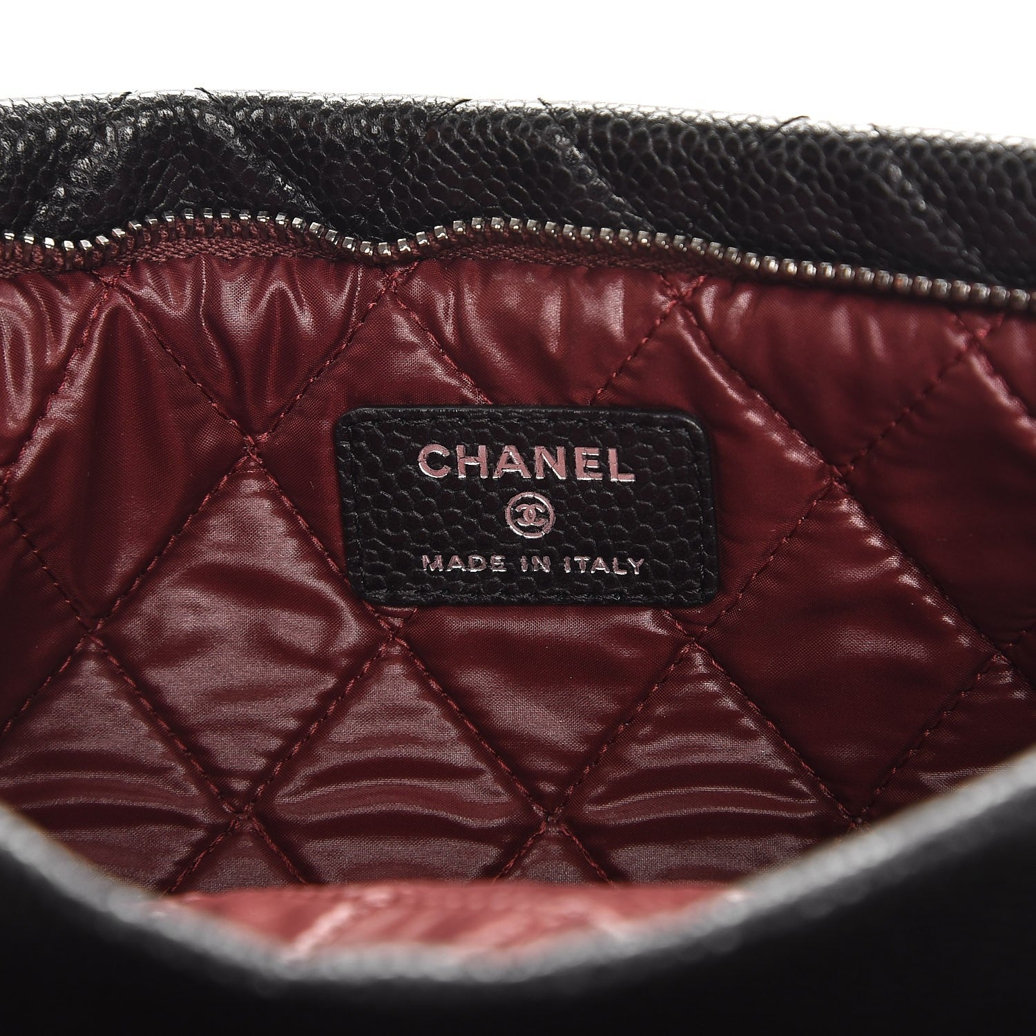 Chanel Caviar Quilted CC Beauty Clutch Black 6 of 7