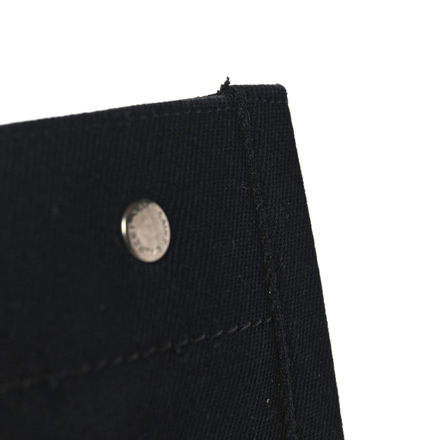 Linen Calfskin Rive Gauche Tote Black