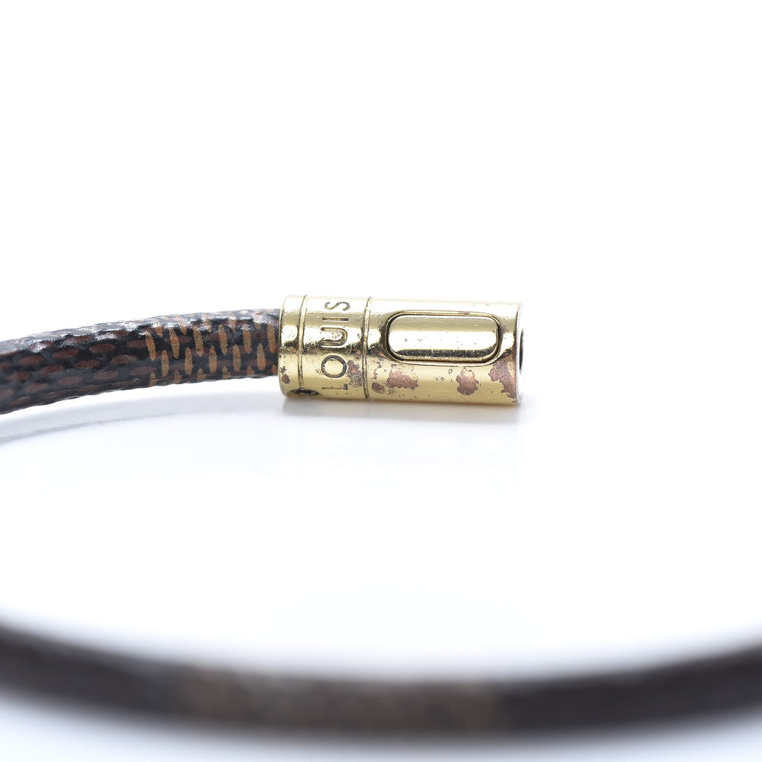 Louis Vuitton Damier Ebene Keep It Bracelet 19 6 of 6