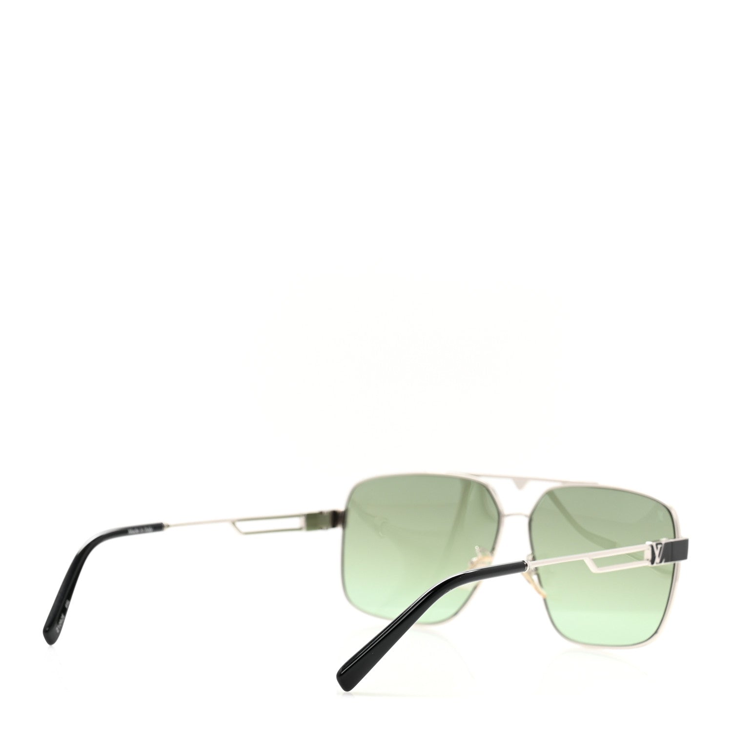 Louis Vuitton Metal Aviator Sunglasses Z1092E Green 4 of 8