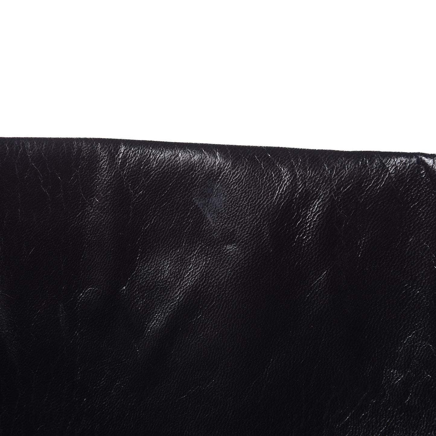 Glazed Lambskin Quilted Large Stravinsky Tote Black