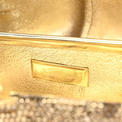 Judith Leiber Crystal Rabbit Minaudiere Case Gold Silver 15 of 31
