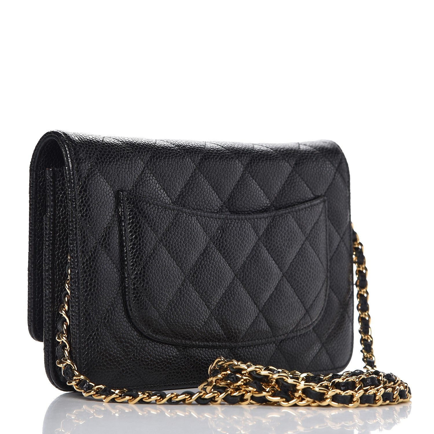 Chanel Caviar Quilted Wallet On Chain WOC Black 3 of 9