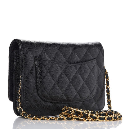 Chanel Caviar Quilted Wallet On Chain WOC Black 3 of 9