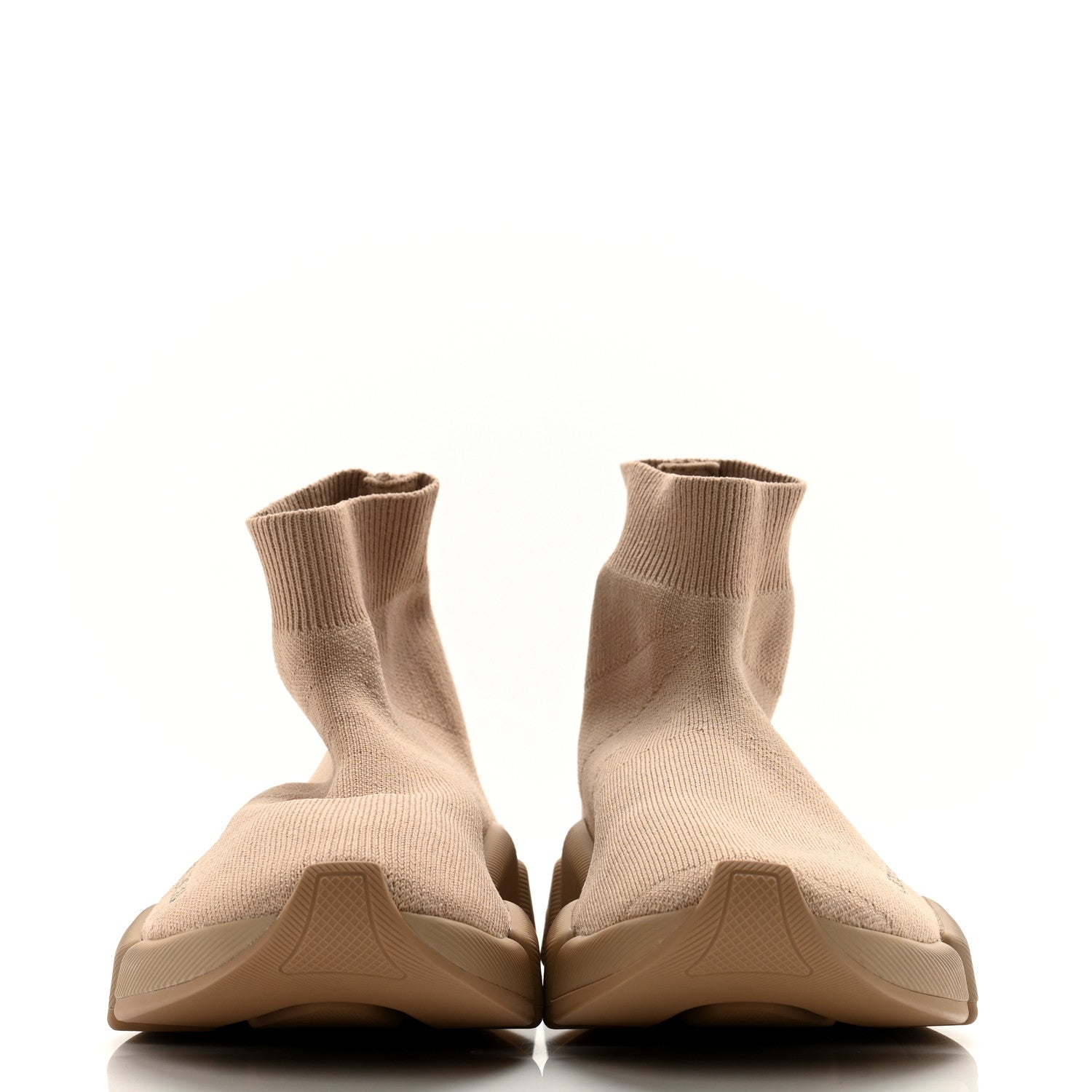 Balenciaga Technical 3D Recycled Knit Womens Speed 2.0 Sneakers 37 Monocolor Beige 2 of 9