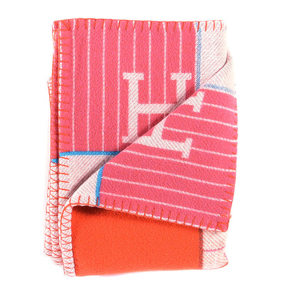Hermes Wool Cashmere Avalon Passe-Passe Blanket Figue 4 of 6
