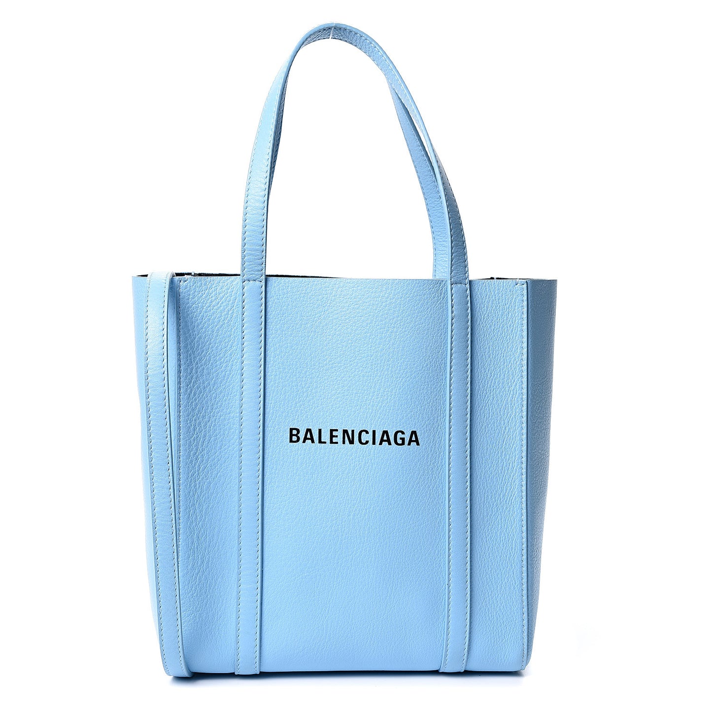 Calfskin XXS Everyday Tote Baby Blue Black