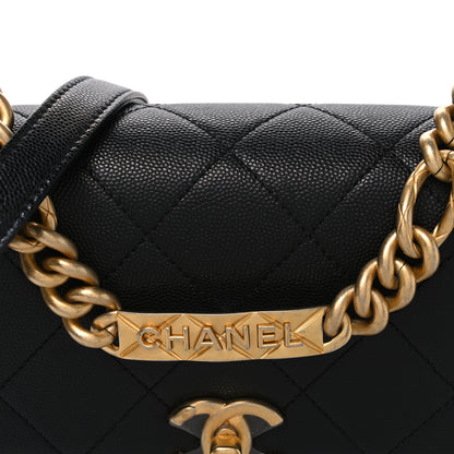 Chanel Caviar Quilted Mini Bracelet On Chain Flap Black 8 of 10