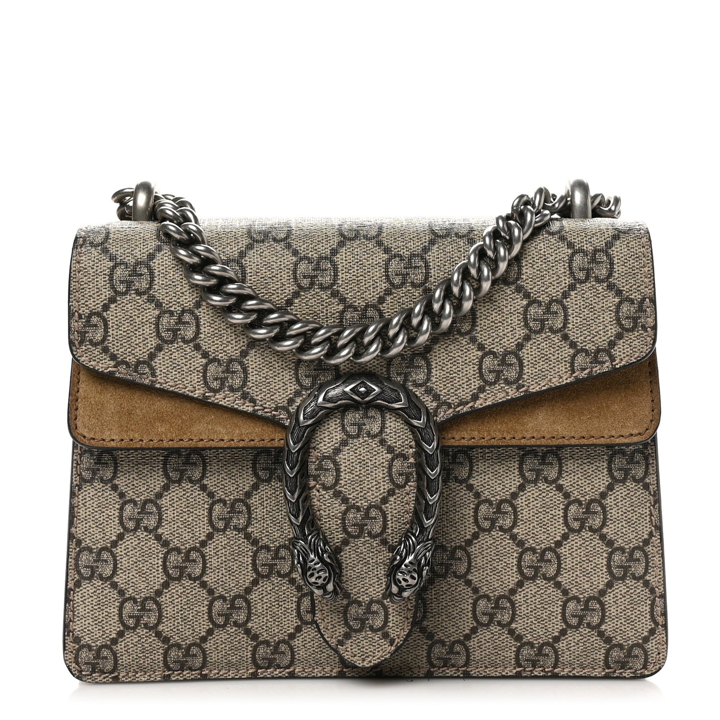 GG Supreme Monogram Mini Dionysus Shoulder Bag Taupe