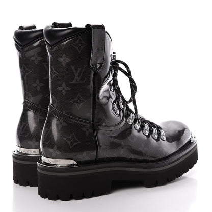 Louis Vuitton Monogram Eclipse Glaze Mens Outland Ankle Boots 7 4 of 8