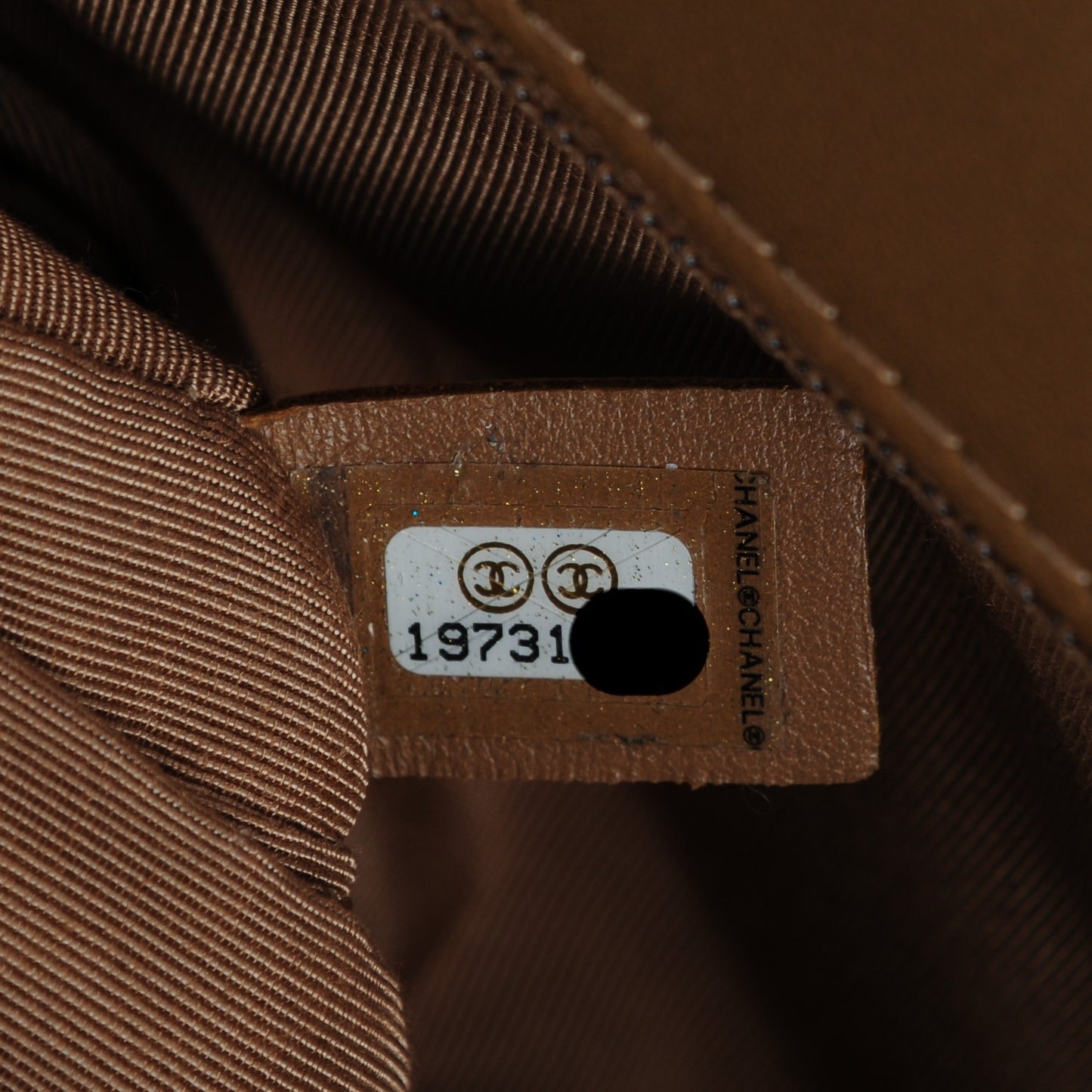 Lambskin Quilted New Medium Boy Flap Light Brown