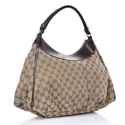 Gucci Monogram Large D Ring Hobo Dark Brown 3 of 12