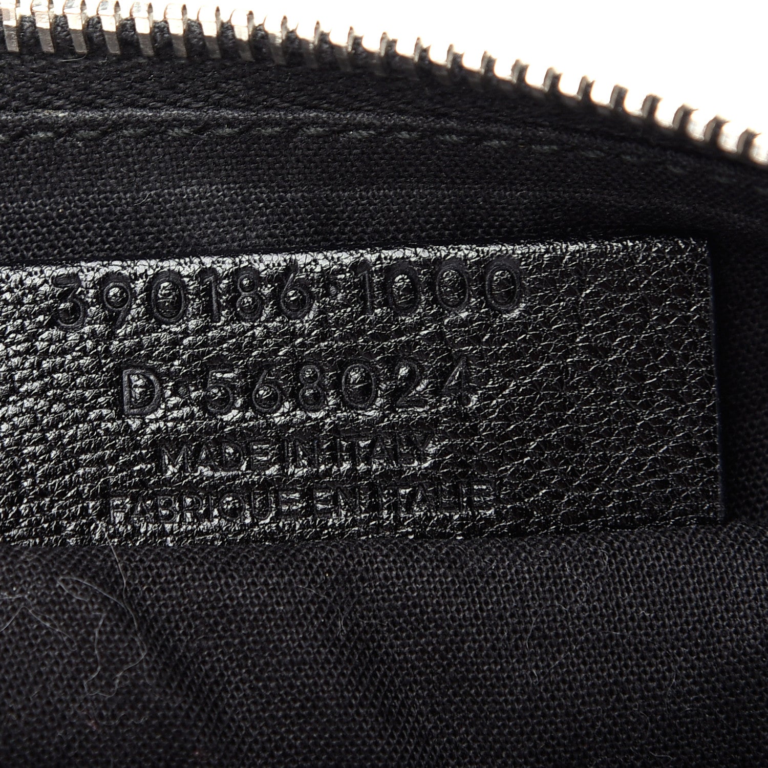 Balenciaga Chevre Silver Metallic Edge Hardware Pouch Black 7 of 7