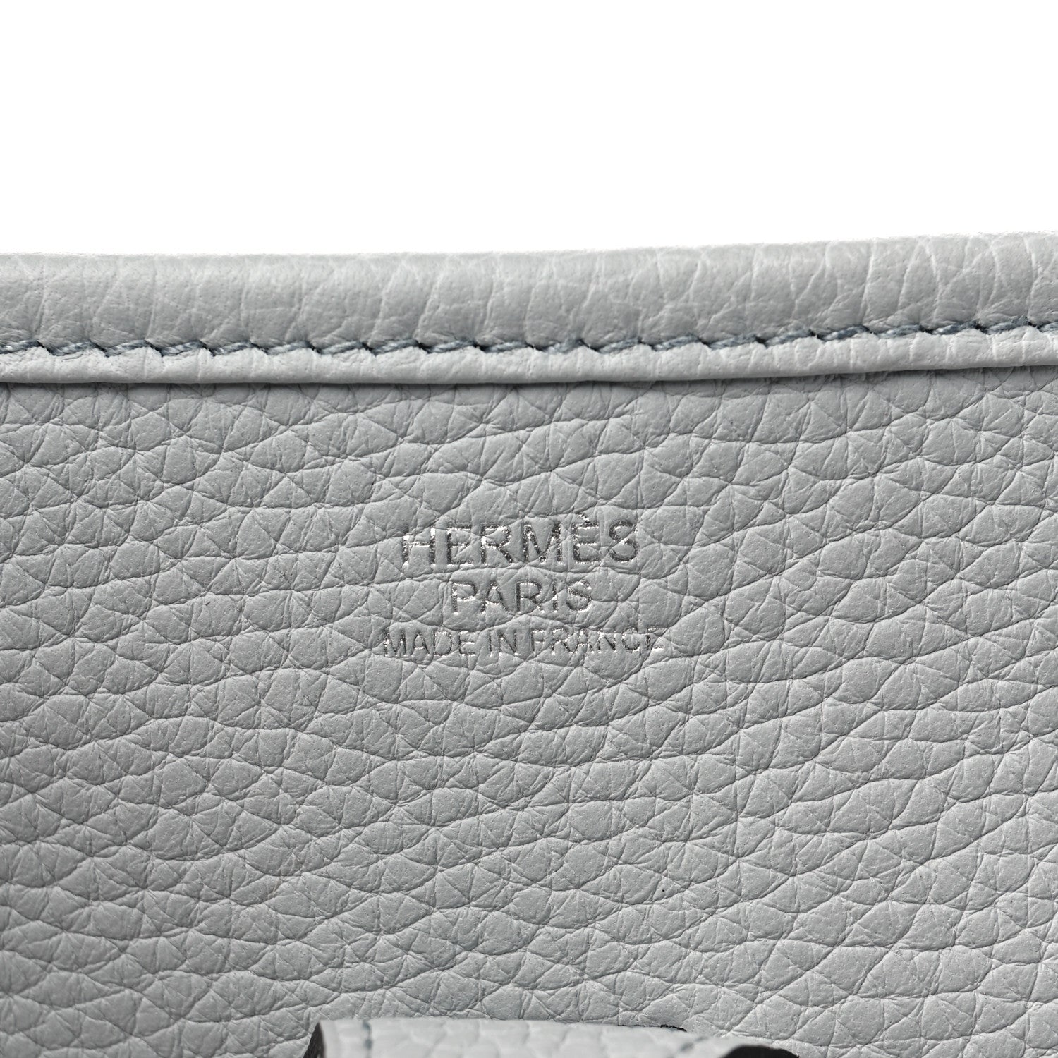 Hermes Taurillon Clemence Evelyne III PM Bleu Pale 6 of 9