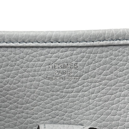 Hermes Taurillon Clemence Evelyne III PM Bleu Pale 6 of 9