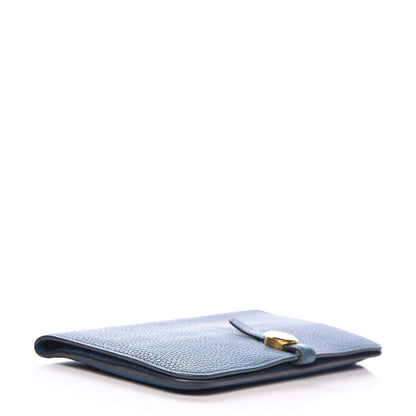 Hermes Taurillon Clemence Dogon Recto Verso Wallet Cobalt 4 of 12