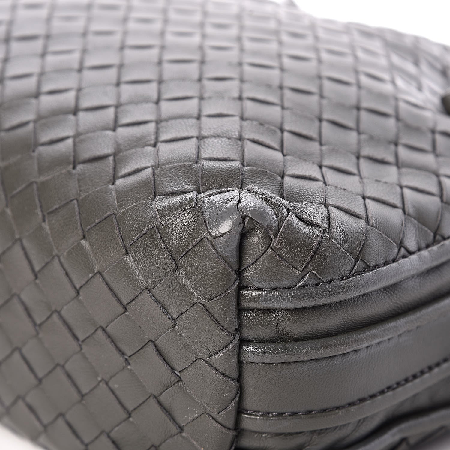 Bottega Veneta Nappa Intrecciato Nodini Crossbody Messenger Light Grey 14 of 16