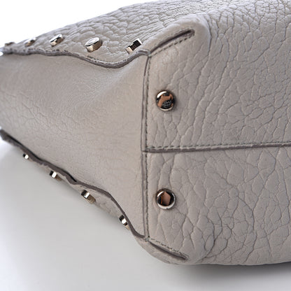 Jimmy Choo Grained Calfskin Studded Lockett Shopper Tote Moonstone 12 of 15