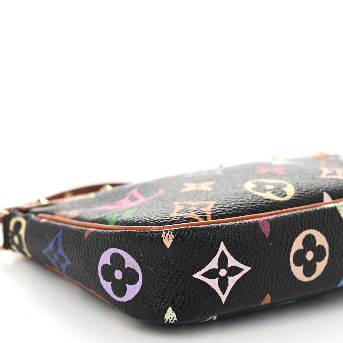 Monogram Multicolor Pochette Accessories Black